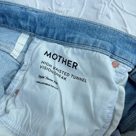 MOTHER sz 28 High Waisted Tunnel Vision Sneak - Sippin' Sweet Tea - Picture 6 of 10